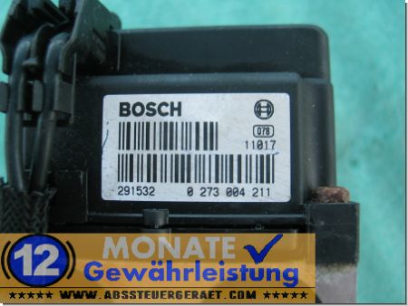 ABS Steuergerät 0273004211 7D0614111B Bosch 0265220432 VW T4