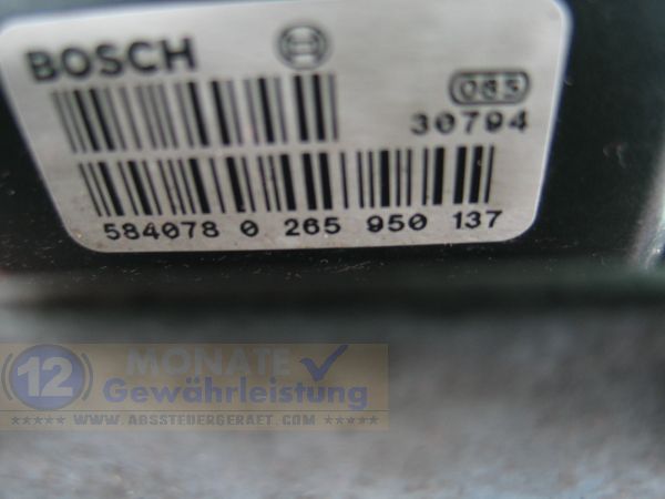 ABS Block A0004469289 0-265-225-299 Bosch 0265950137 Mercedes Sprinter