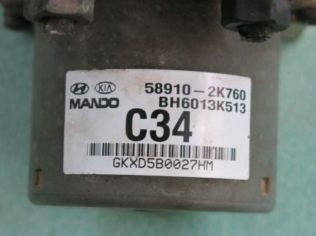 ABS Pump 58910-2K760 BH6013K513 C34 BE6003K506 Kia Soul